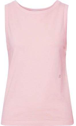 Embroidered French Cotton-terry Tank