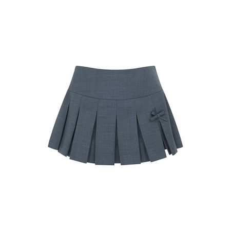 (자사몰 Exclusive) (2nd reorder) Slit Pleats Skirt (Grey) - Pehrt(페르트)