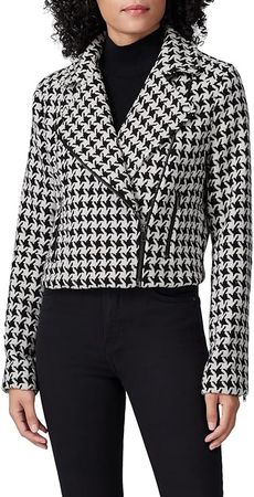 Amazon.com: Louna Rent The Runway Pre-Loved Houndstooth Moto Jacket : Clothing, Shoes & Jewelry