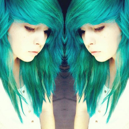 scene girl with teal hair - Google Search