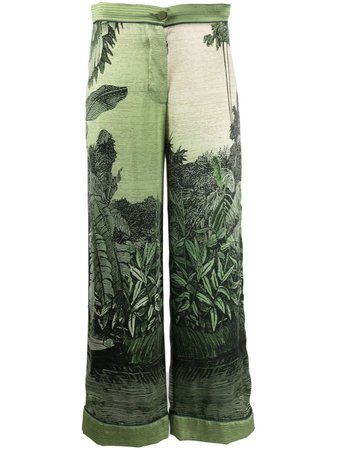 F.R.S For Restless Sleepers forest-print Trousers - Farfetch