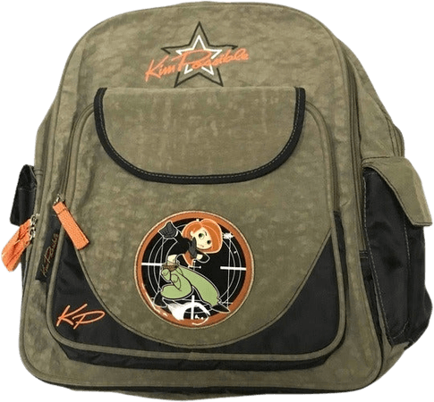 Y2K Disney Kim Possible khaki backpack