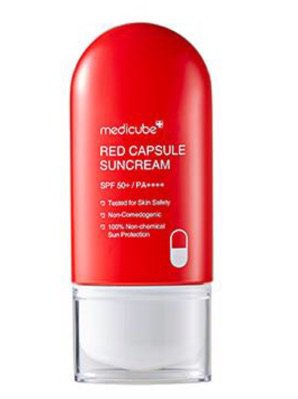 red sun cream capsule