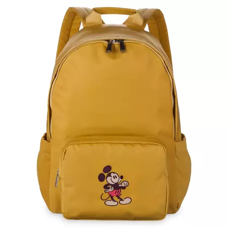 Mickey Mouse Genuine Mousewear Embroidered Backpack – Gold | shopDisney