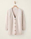 Recycled-Cashmere Mixed-Stitch Cardigan | Garnet Hill