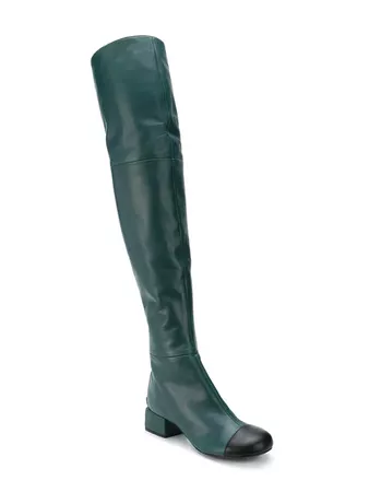 Marni Leather Over The Knee Boots - Farfetch