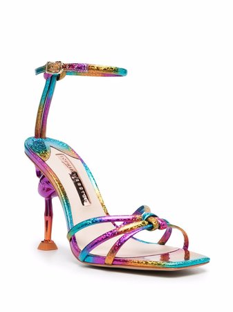 Sophia Webster Flo flamingo rainbow sandals - FARFETCH