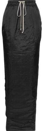 Pillar Split-back Crinkled-shell Maxi Skirt