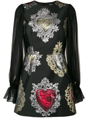 Dolce & Gabbana Embroidered Floral Dress - Farfetch