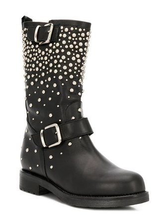 Albano pearl embellished boots