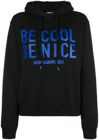 Be Nice slogan hoodie