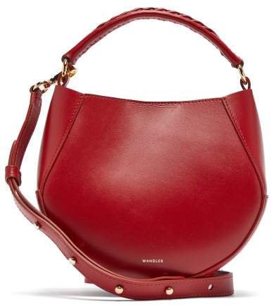 Corsa Mini Leather Tote Bag - Womens - Red
