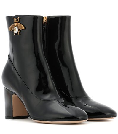 Patent Leather Ankle Boots - Gucci | mytheresa