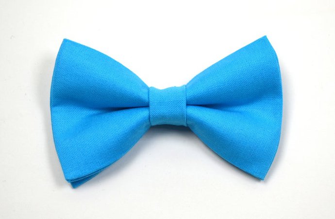 Malibu Blue Bow Tie For baby/Toddler/Teen/Adult/with Adjust | Etsy