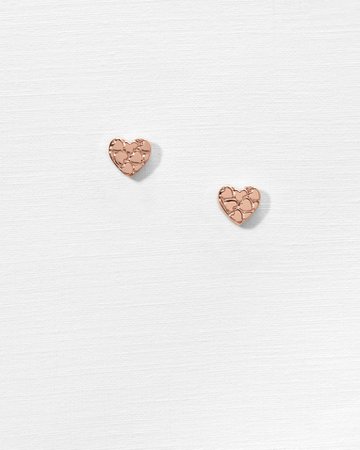 Heart to heart stud earrings - Rose Gold | Jewellery | Ted Baker UK