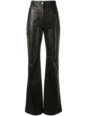 black leather trousers