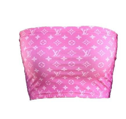 Pink Louis Vuitton Tube Top