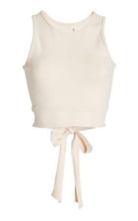 Ballet Tie-Detailed Stretch-Jersey Top By Live The Process | Moda Operandi