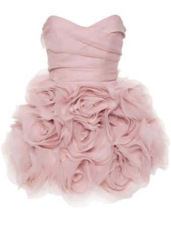 Ana Radu floral-appliqué Tulle Mini Dress - Farfetch