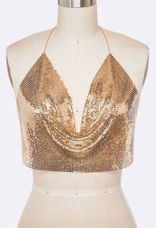 rose gold chainmail top - Google Search