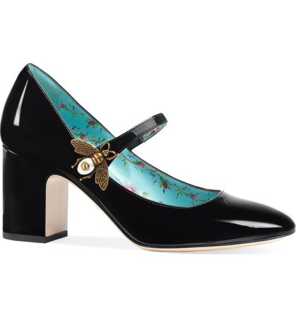 Gucci Lois Bee Mary Jane Pump (Women) | Nordstrom