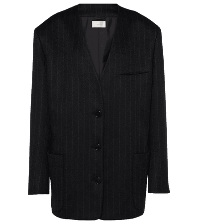 The Row - Torania pinstriped cashmere blazer