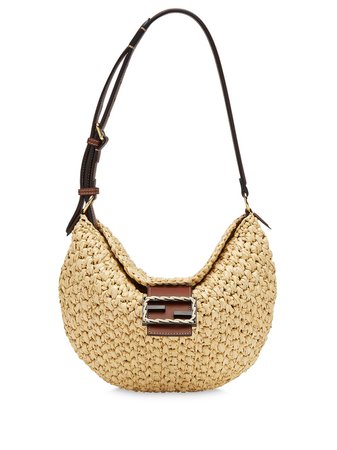 Shop Fendi small Croissant shoulder bag with Express Delivery - FARFETCH