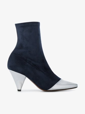 NEOUS Navy Suede 60 pointed ankle boots | Browns