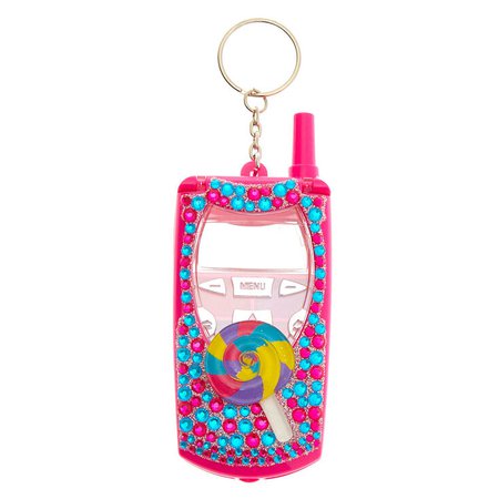 Candy Collection Bling Flip Phone Lip Gloss Set - Pink | Claire's US