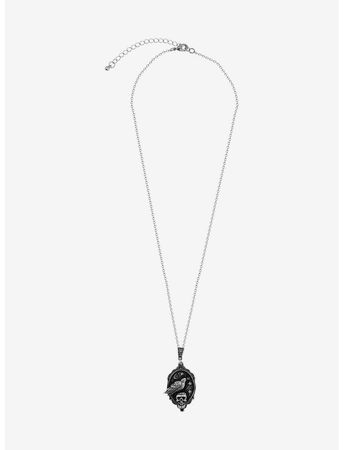 Social Collision Raven Skull Cameo Necklace | Hot Topic