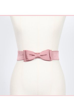 pink bow belt