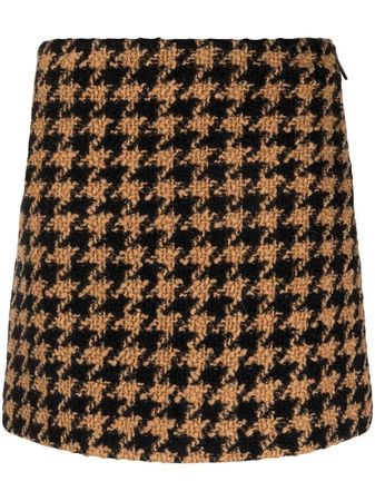 MSGM houndstooth-pattern Mini Skirt - Farfetch