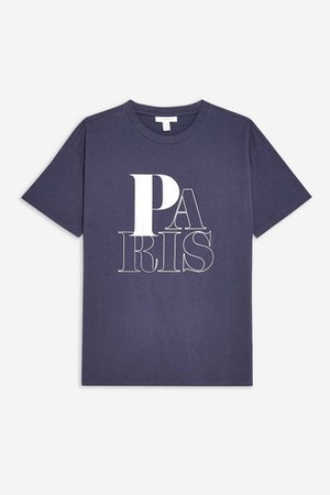 TALL Paris Stencil T-Shirt | Topshop grey