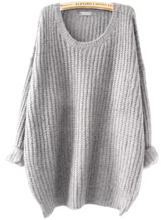 Grey Slouch Sweater