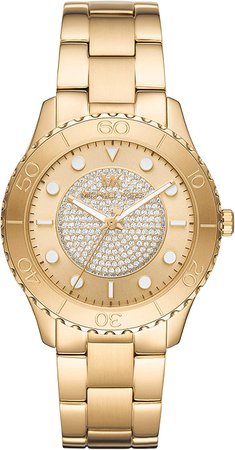 Amazon.com: Michael Kors Women's Runway Quartz Watch with Stainless Steel Strap, Gold, 20 (Model: MK6911) : Clothing, Shoes & Jewelry