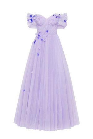 Lavander tulle princess-like dress - XXS / Lavender