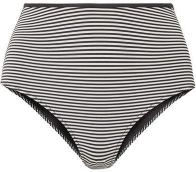 Tarpum Bay Reversible Striped Bikini Briefs - Black