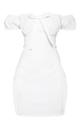 White bodycon dress