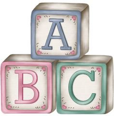 ABC BLOCKS | Baby clip art, Clip art, Baby shower clipart