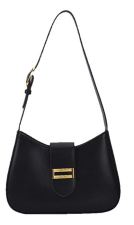 black shoulder purse