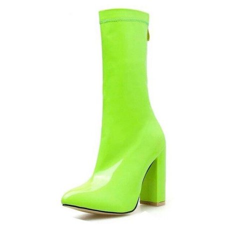 Neon Ankle Boots