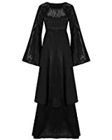 Artemisia Designs Velvet Renaissance Halloween Gown Satin Panel Insert Ribbon Accents Medieval Dress Renfair : Clothing, Shoes & Jewelry
