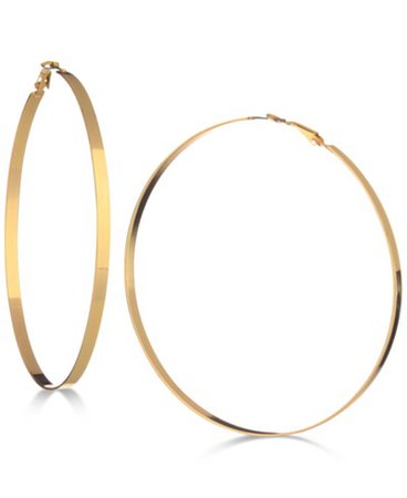 GUESS 3 1/4" Large Hoop Earrings & Reviews - Earrings - Jewelry & Watches - Macy's