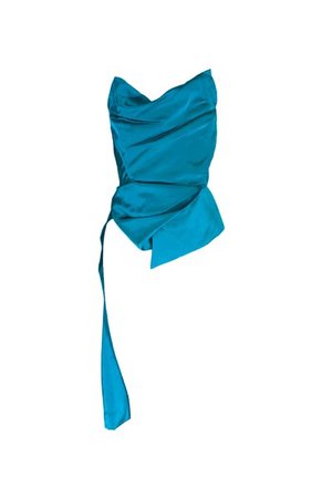 Vivienne Westwood Teal Silk Couture Corset SS 2006 $2100 - Pechuga Vintage