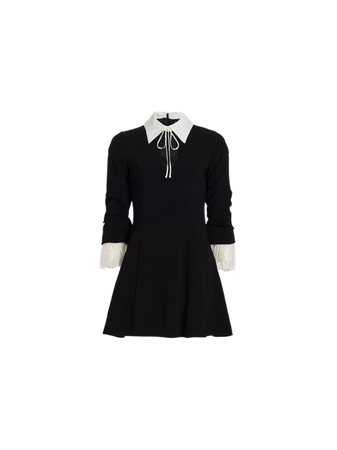 black dress white peter pan collar dresses