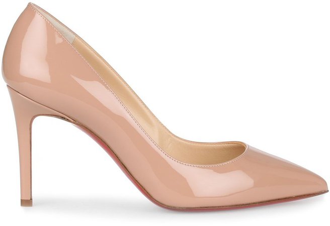 Pigalle 85 nude patent pump