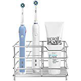 Amazon.com: Famistar Electric Toothbrush Holder, Stainless Steel Bathroom Storage Organizer Stand Rack - Multi-Functional 6 Slots for Large Powered Toothbrush, Toothpaste, Cleanser, Comb, Razor: Famistar Online