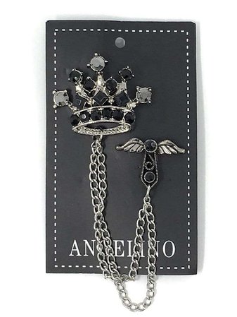 crown lapel pin