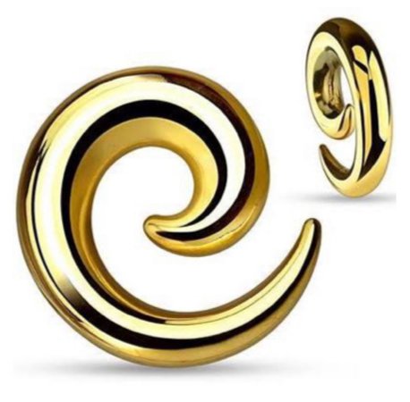 Gold ear spirals