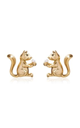 Squirrel Earrings By Oscar De La Renta | Moda Operandi